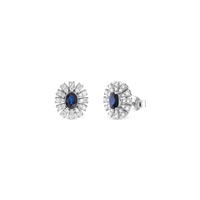 Orecchini Bliss Donna Bl girasole in Oro bianco Zaffiro blu 0.40 Ct 20109814 - 20109814